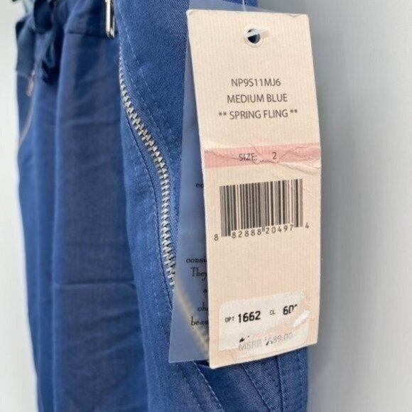 Nanette Lepore Spring Fling Chambray Tencel Travel Lightweight 2 Jogger Pant NWT - Picture 4 of 8